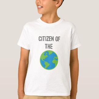Cidadão Do Mundo Crianças Da Camisa T