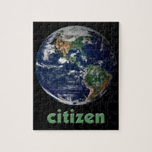 Cidadão do quebra-cabeça da terra