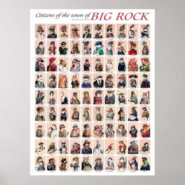 Cidadãos da cidade de Big Rock poster (Frente)