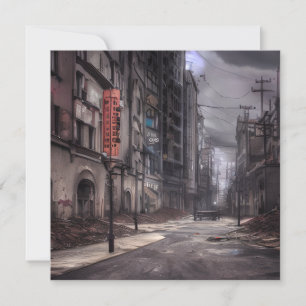 Cidade Abandonada Mundo Distópico Pós-Apocalípti