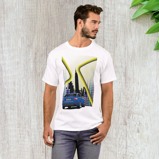 Cidade Cena Mens T-Shirt (Criador carregado)