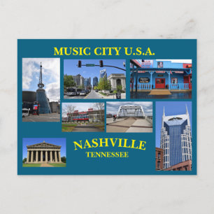 CIDADE DA MÚSICA EUA Cartão Postal