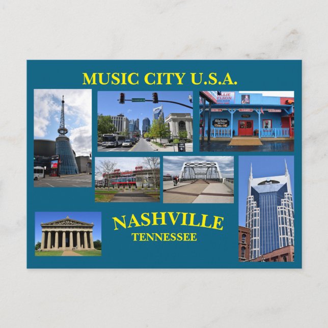 CIDADE DA MÚSICA EUA Cartão Postal (Frente)