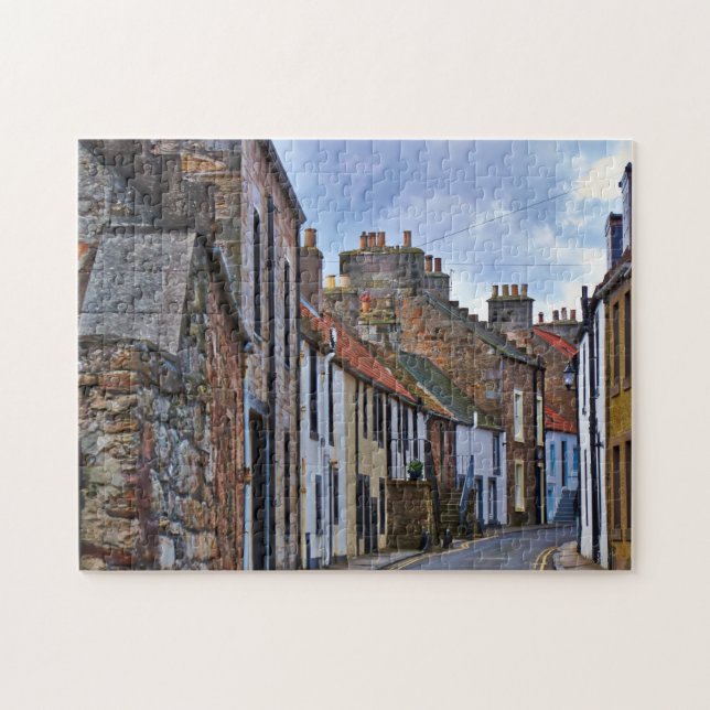 Cidade de Anstruther Escócia. Quebra-cabeça (Horizontal)