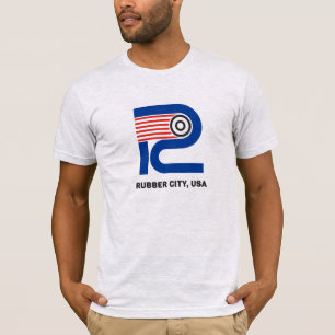 Cidade de borracha, t-shirt dos EUA