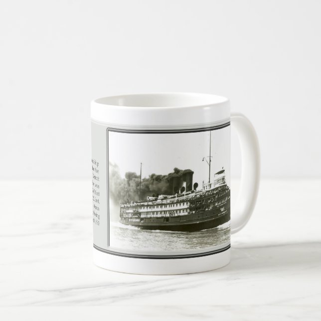 Cidade de Cleveland III caneca B&W (Frente Esquerda)