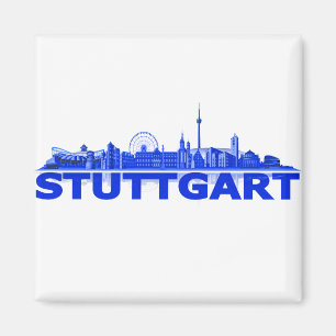 Cidade de Estugarda Skyline - íman