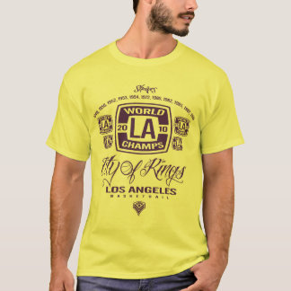 Cidade de Los Angeles do t-shirt dos anéis