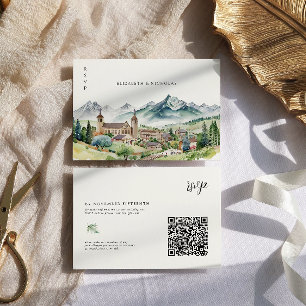Cidade de Montanha QR Code RSVP Casamento