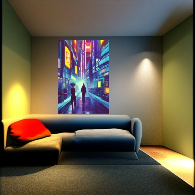 Cidade de Nova Lux | AI Art Poster (Criador carregado)