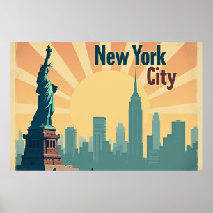 Cidade de Nova York – Poster do Horizonte de Nova
