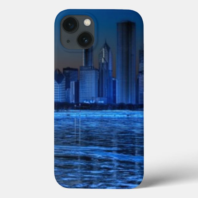 Cidade de ombros largos e lago Michigan (Verso)