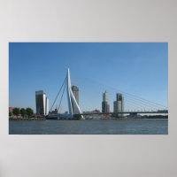 Cidade de Roterdão Poster Impressão