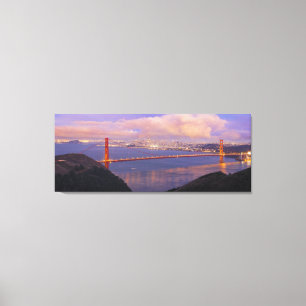Cidade de San Francisco com canvas de golden gate