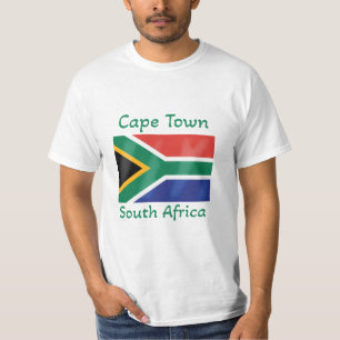 Cidade do Cabo África do Sul Bandeira T-Shirt