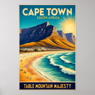 Cidade do Cabo - África do Sul - Poster Viagens vi