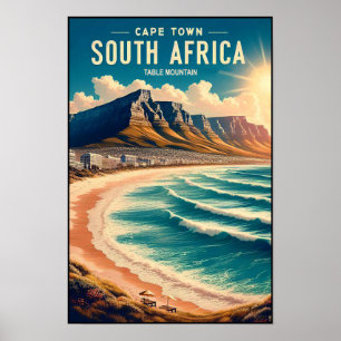 Cidade do Cabo - África do Sul - Poster Viagens vi