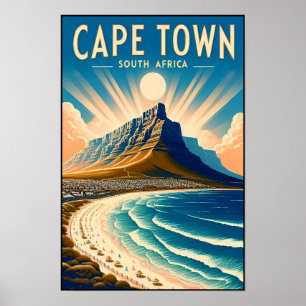 Cidade do Cabo - África do Sul - Poster Viagens vi