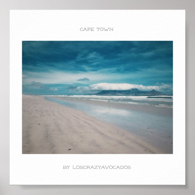 Cidade do Cabo, Mesa de montanha, Poster (Frente)