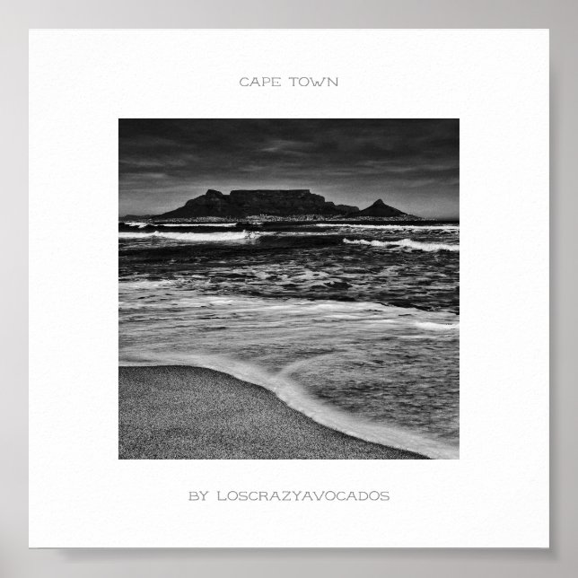 Cidade do Cabo, Mesa de montanha, Poster (Frente)