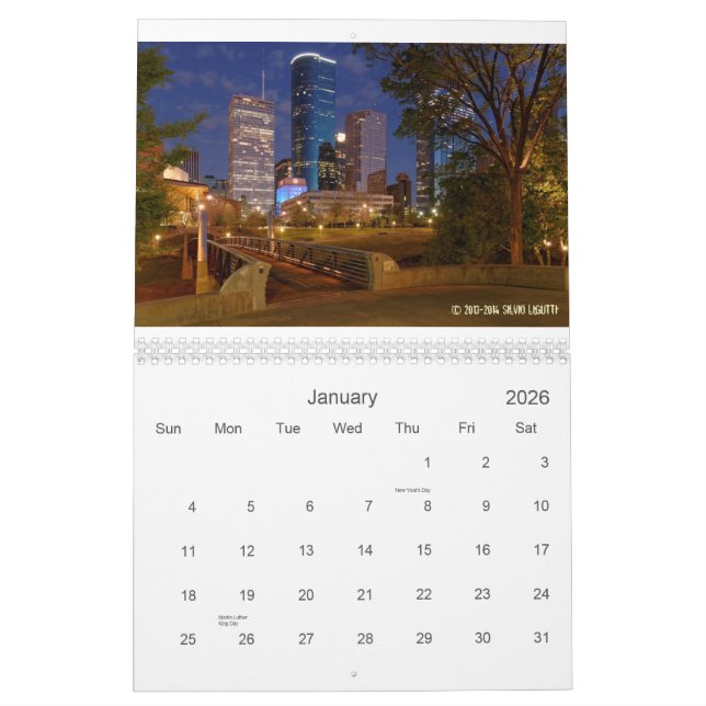 Cidade do calendário de Houston (Jan 2026)