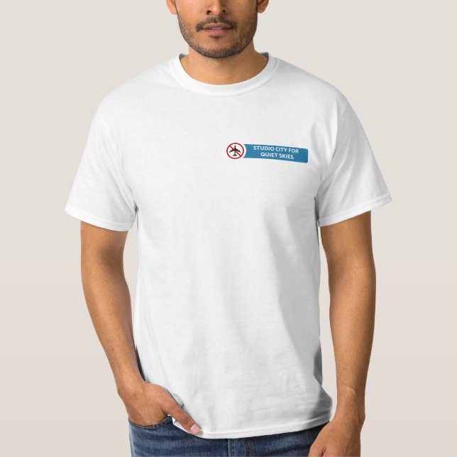 Cidade do estúdio para o t-shirt quieto dos céus (Frente)