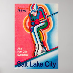 Cidade do Lago Salgado Arte Utah Impressão Viagem 