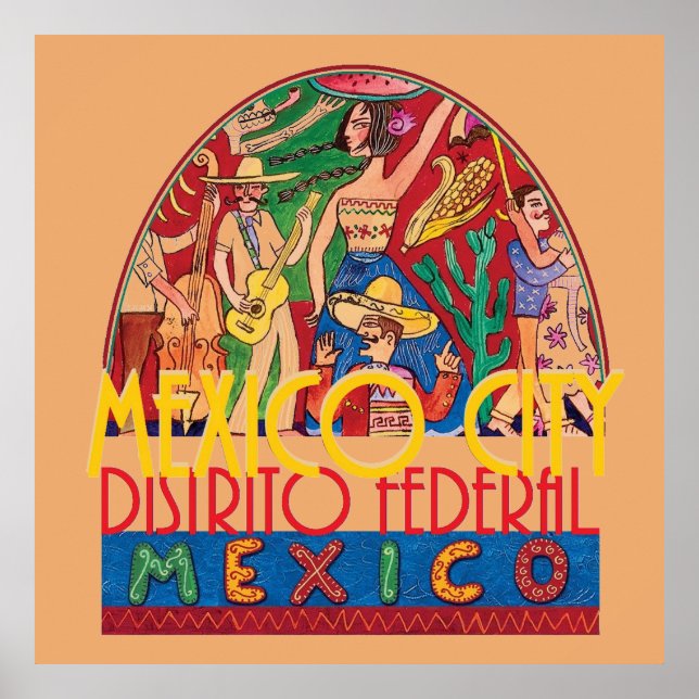 CIDADE DO MÉXICO Impressão POSTER (Frente)