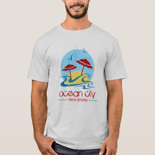 Cidade do oceano, t-shirt de NJ