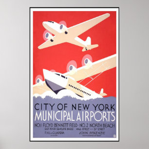 Cidade do poster das viagens vintage de New York