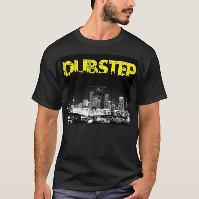 Cidade do preto do t-shirt de Dubstep (Frente)