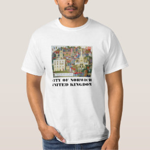 CIDADE DO T-SHIRT DE NORWICH REINO UNIDO
