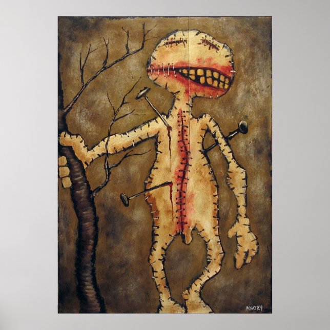 "Cidade do Voodoo #11" poster Angry Johnny (Frente)