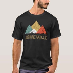 Cidade retro da camisa da montanha de Asheville