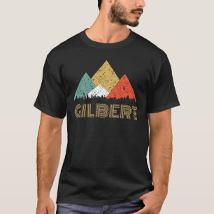 Cidade retro da camisa da montanha de Gilbert