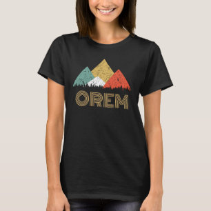 Cidade retro da camisa da montanha de Orem
