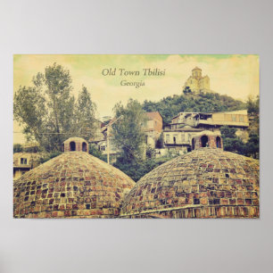 Cidade velha Tbilisi, Geórgia - poster