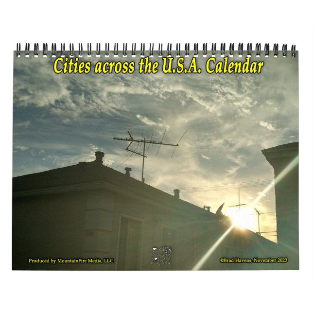 Cidades através do Calendário dos EUA (Capa)