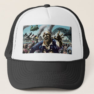 Cidades do zombi: Boné do camionista dos zombis d