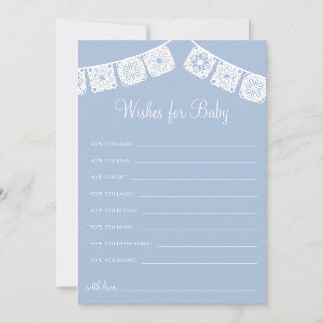 Cielito Lindo Papel Picado deseja cartão de bebê (Frente)