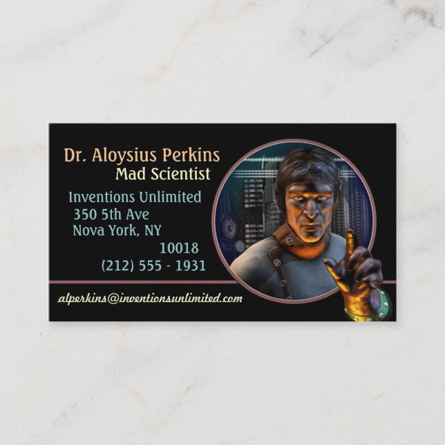 Ciência louca! (M) cartões de visitas (Frente)