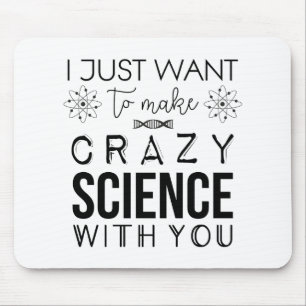 Ciência louca preta órfão Mousepad