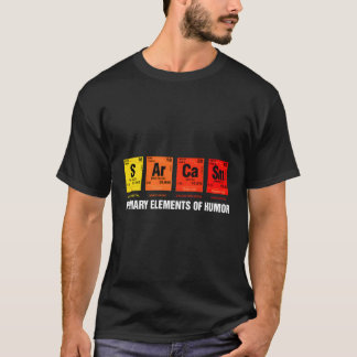 Ciência T-Shirt Sarcasm S Ar Ca Sm Elemento Primár