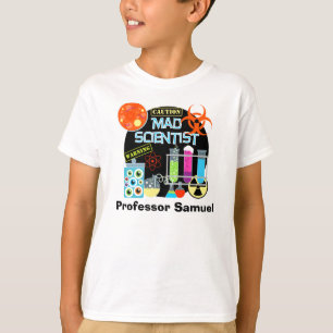 Cientista louco t-shirt personalizado