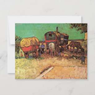 Ciganos com Caravanas de Vincent van Gogh