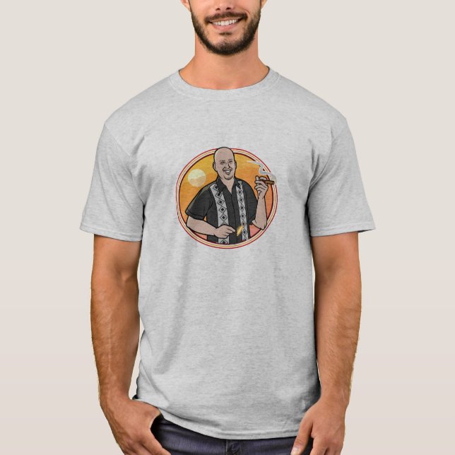 CigarJack.net oficial que fuma a camisa (Frente)
