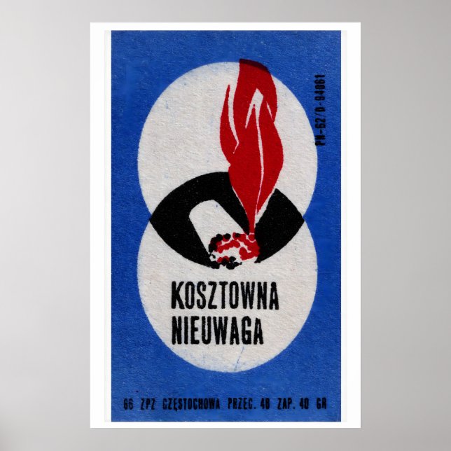 Cigarro Acendendo - Impressão Caixa de Fósforos -  (Frente)