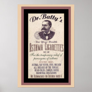 Cigarro Anúncio Poster do vintage do Dr.