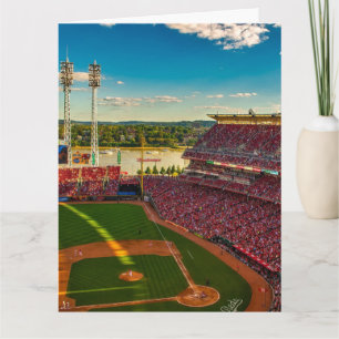 CINCINNATI BASEBALL BIRTHDAY GREETING CARTÃO