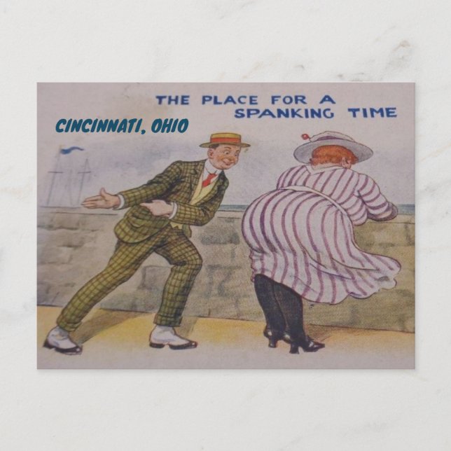 CINCINNATI, CARTÃO POSTAL OHIO FUNNTAGE VINTAGE (Frente)